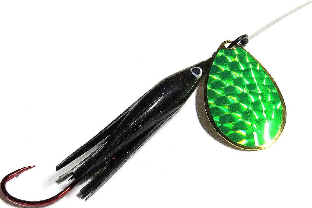 WICKED KING KILLERS BLACK/GREEN #6 BLADE-6ft LEADER W/2/0 RED GAMA HOOK